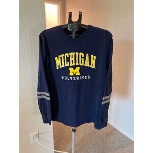 Michigan Wolverines College NCAA Men’s Long Sleeve Shirt Size XL